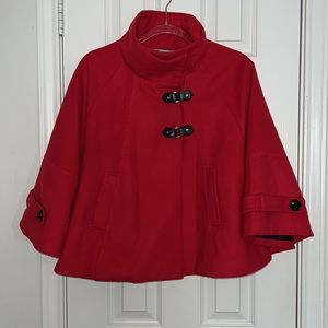 Beautifully red coat from Stradivarius